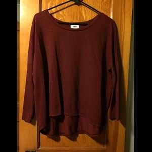 Mid length sleeve blouse